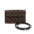 LOUIS VUITTON Damier Ebene Pochette Florentine Waist Bag N51856 LV Auth am6004-1