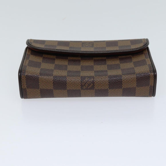 LOUIS VUITTON Damier Ebene Pochette Florentine Waist Bag N51856 LV Auth am6004
