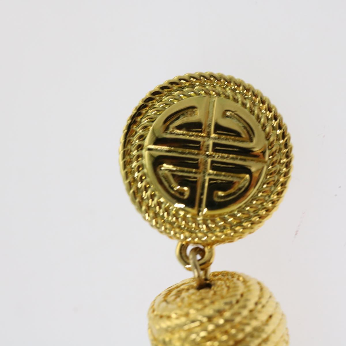 GIVENCHY Earring metal Gold Auth am6014