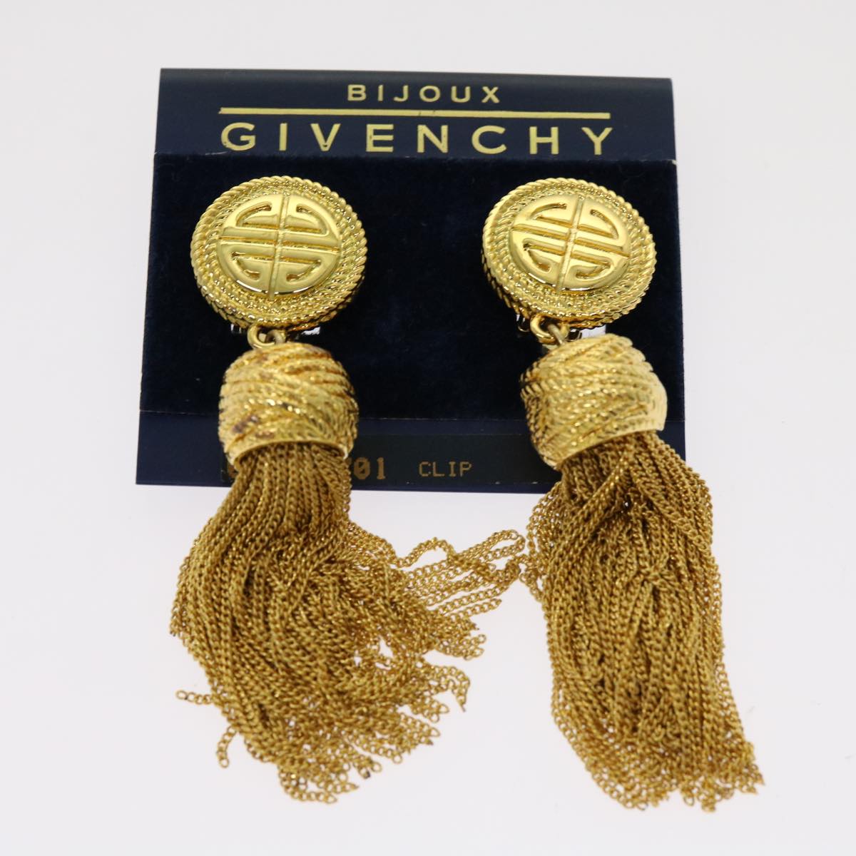 GIVENCHY Earring metal Gold Auth am6014