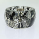 CHANEL COCO Mark Bracelet Black CC Auth am6015-13