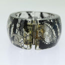 CHANEL COCO Mark Bracelet Black CC Auth am6015-2