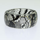 CHANEL COCO Mark Bracelet Black CC Auth am6015-3