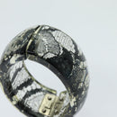 CHANEL COCO Mark Bracelet Black CC Auth am6015-14