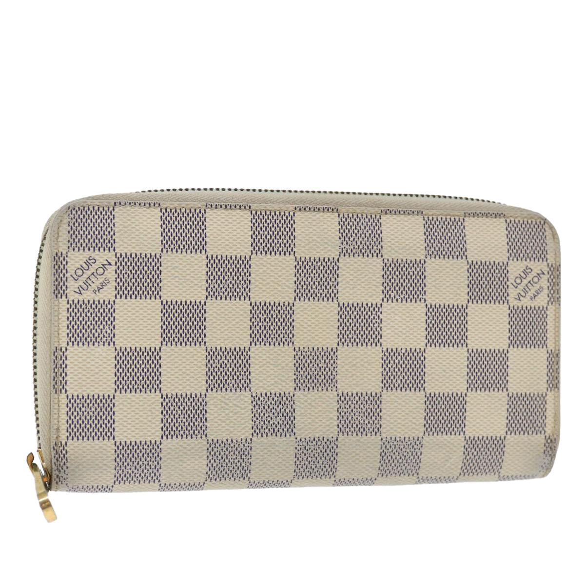 LOUIS VUITTON Damier Azur Zippy Wallet Long Wallet N63503 LV Auth am6023