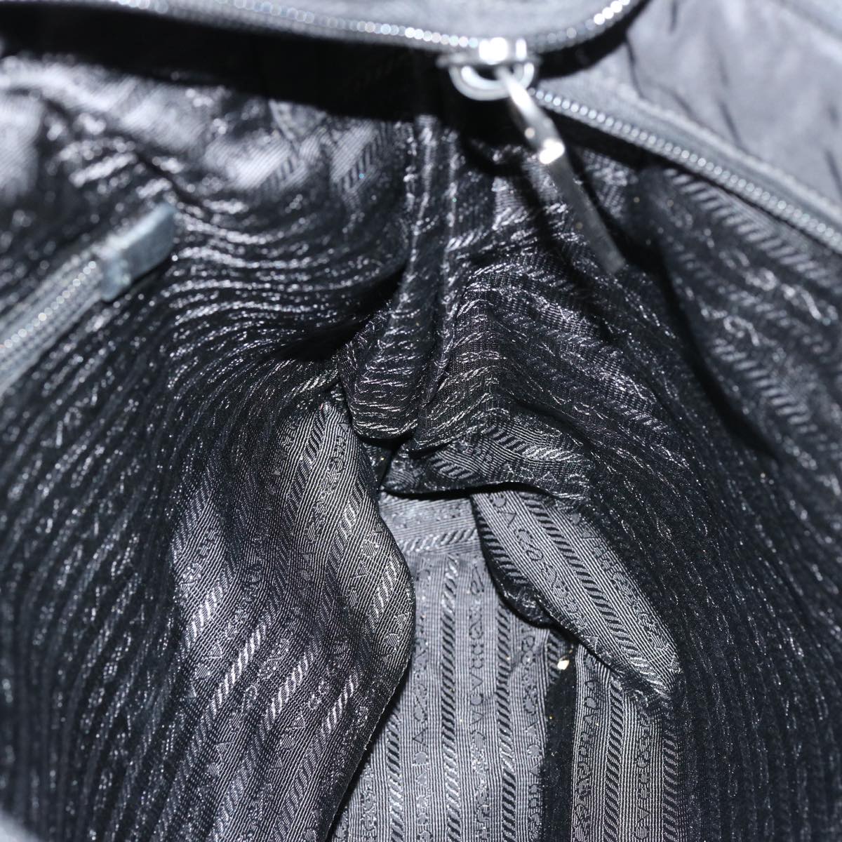 PRADA Hand Bag Nylon 2way Black Auth am6029