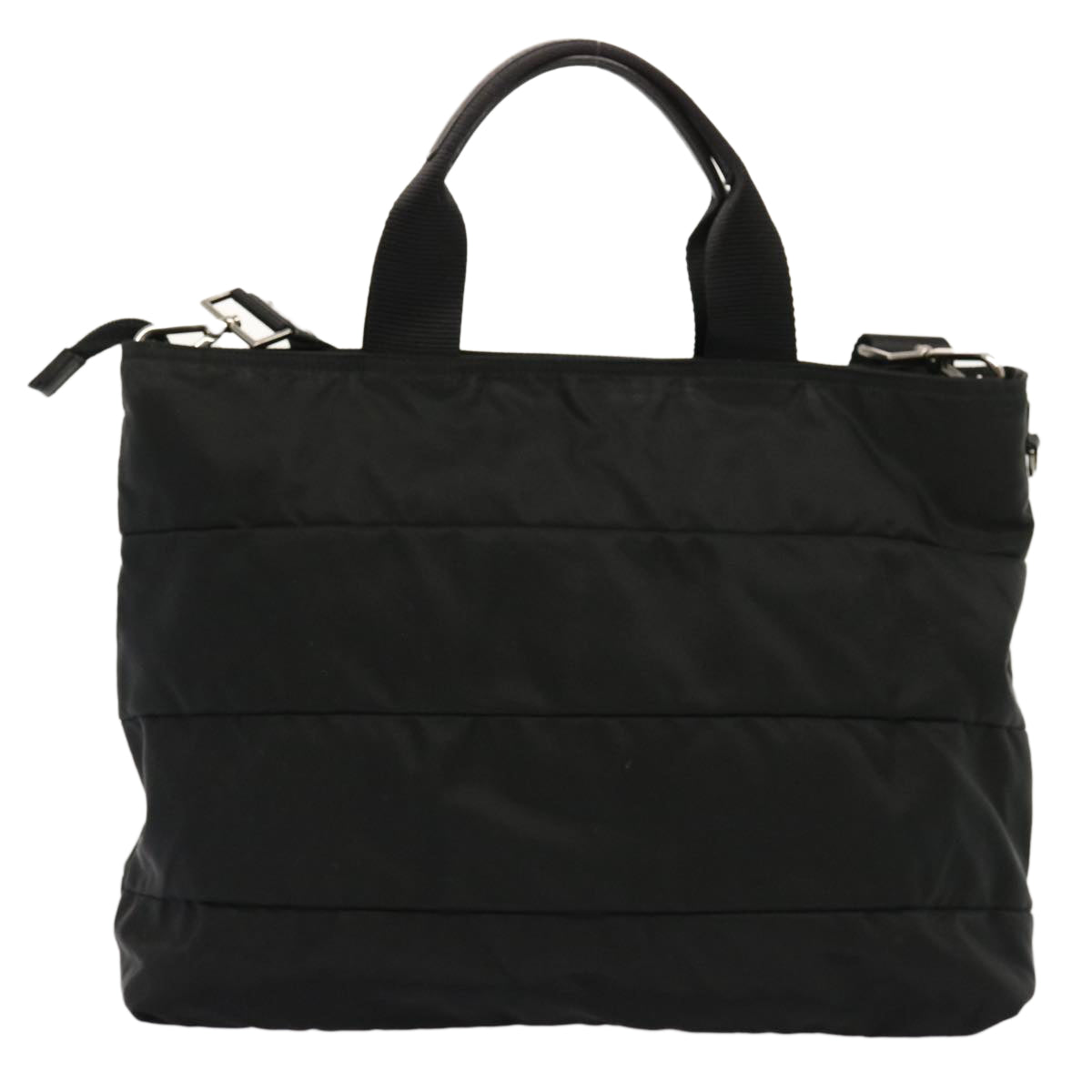 PRADA Hand Bag Nylon 2way Black Auth am6029 - 0