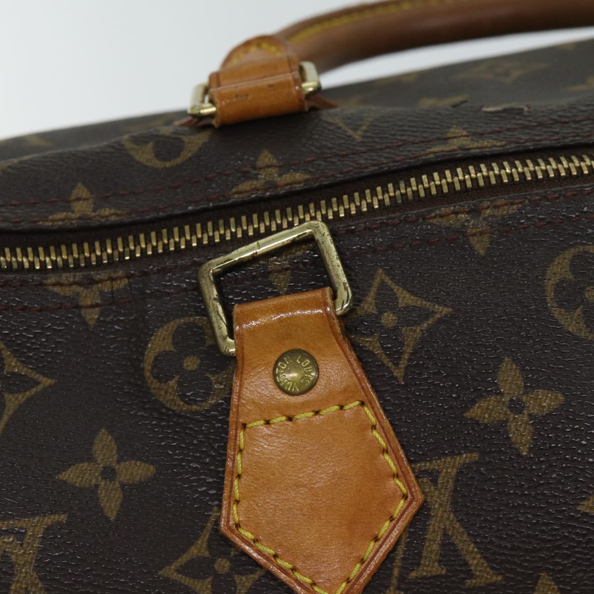 LOUIS VUITTON Monogram Speedy 30 Hand Bag M41526 LV Auth am6031