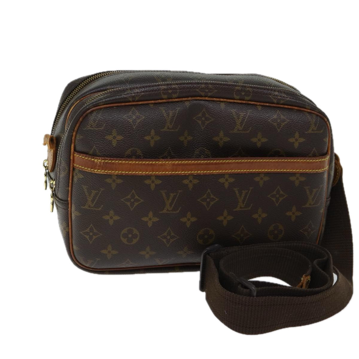 LOUIS VUITTON Monogram Reporter PM Shoulder Bag M45254 LV Auth am6032