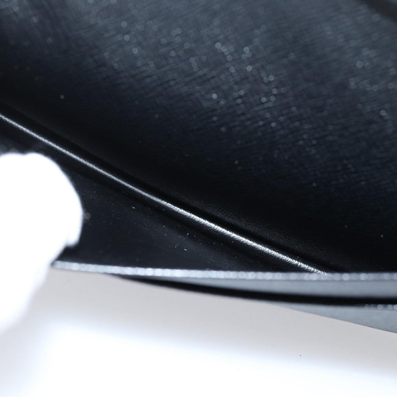 LOUIS VUITTON Epi Porte Cartes Credit Long Wallet Black M63212 LV Auth am6036V