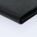 LOUIS VUITTON Epi Porte Cartes Credit Long Wallet Black M63212 LV Auth am6036V-14