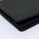 LOUIS VUITTON Epi Porte Cartes Credit Long Wallet Black M63212 LV Auth am6036V-7