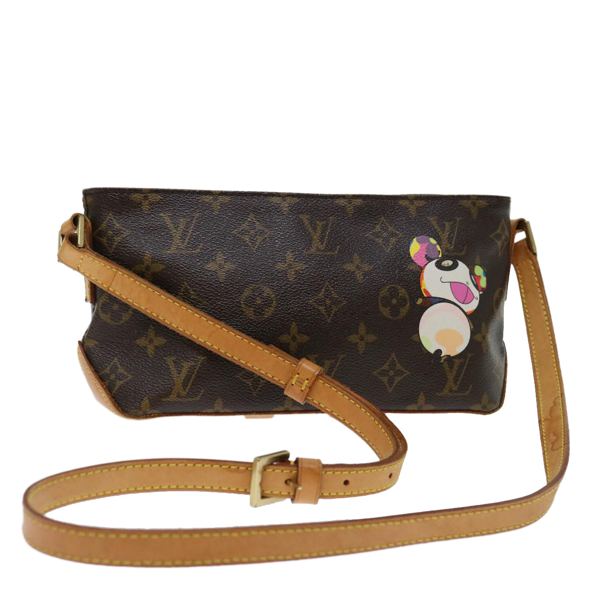 LOUIS VUITTON Monogram Panda Trotteur Shoulder Bag M51241 LV Auth am6046