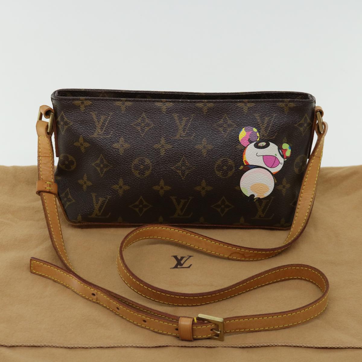 LOUIS VUITTON Monogram Panda Trotteur Shoulder Bag M51241 LV Auth am6046