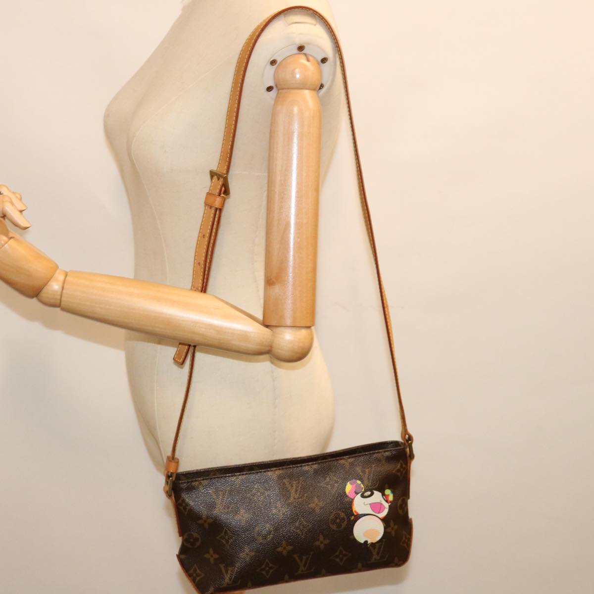 LOUIS VUITTON Monogram Panda Trotteur Shoulder Bag M51241 LV Auth am6046