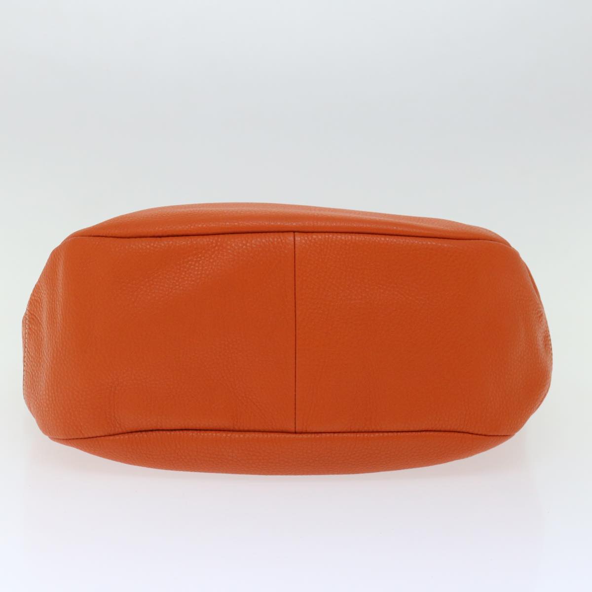 PRADA Shoulder Bag Leather Orange Auth am6047