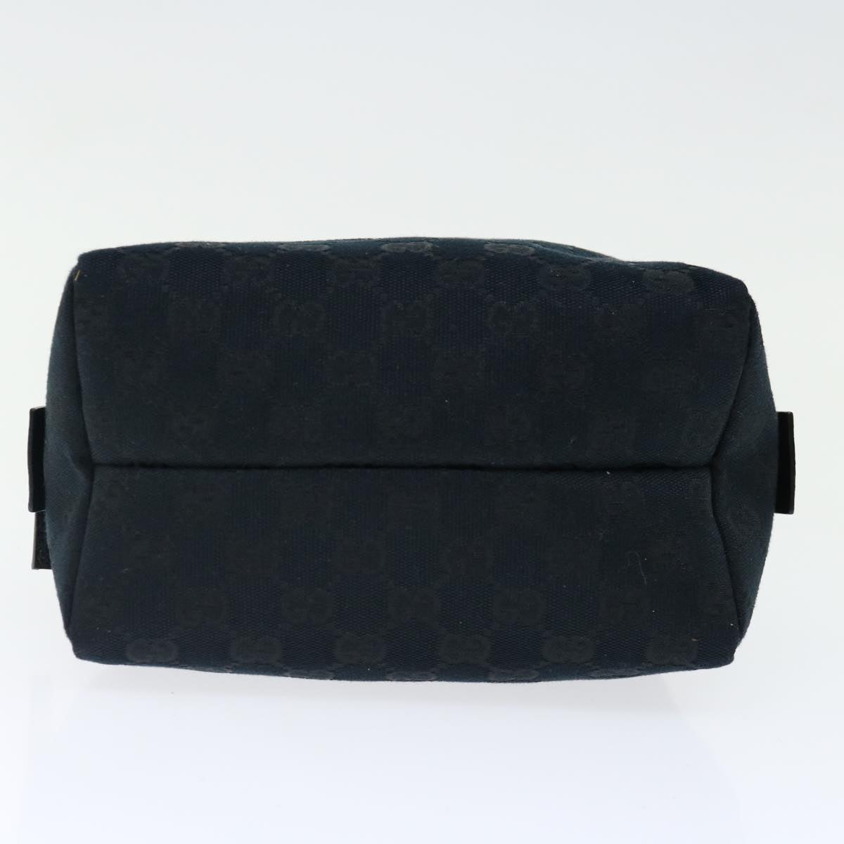 GUCCI GG Canvas Hand Bag Black 124542 Auth am6049