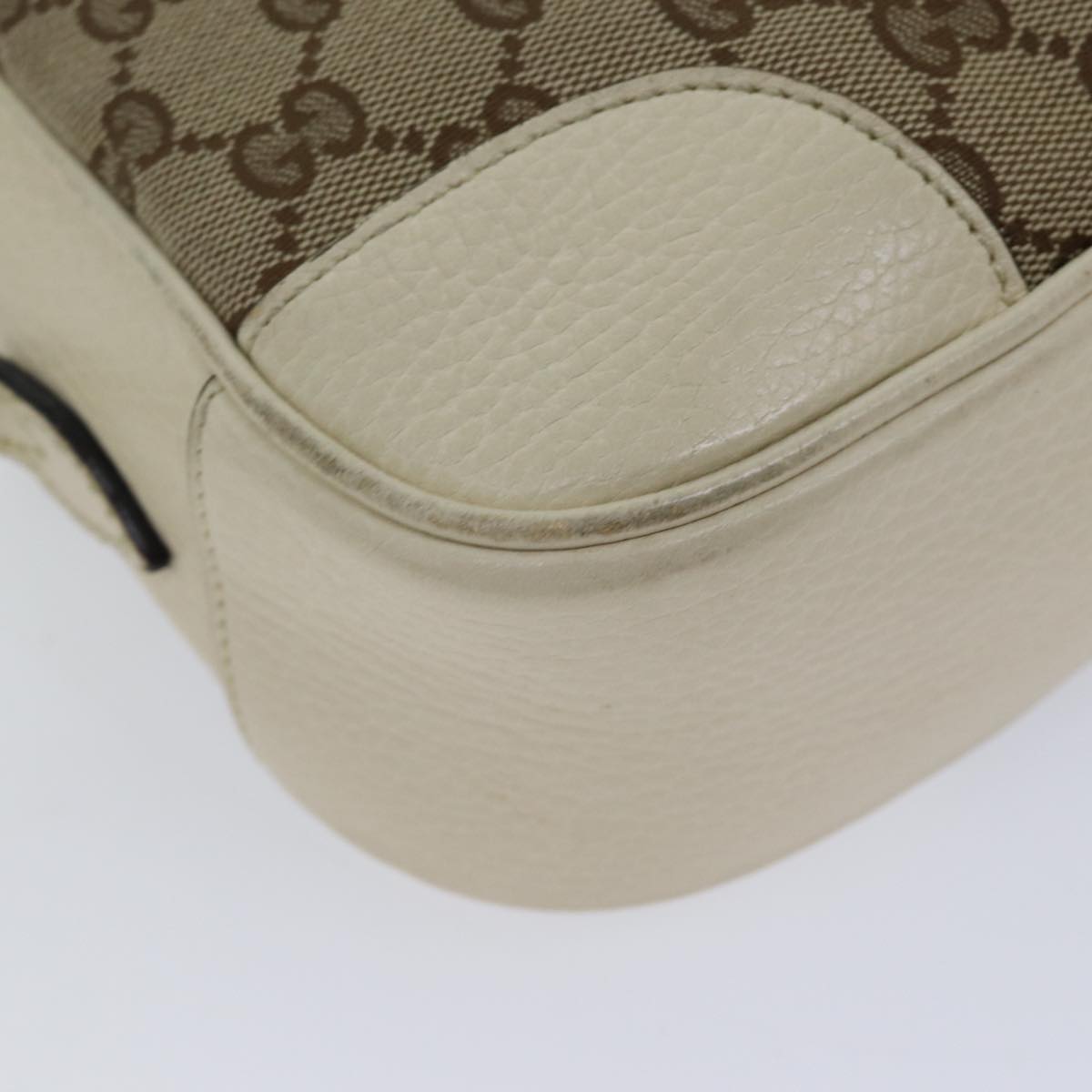 GUCCI GG Canvas Shoulder Bag Outlet Beige 449413 Auth am6051