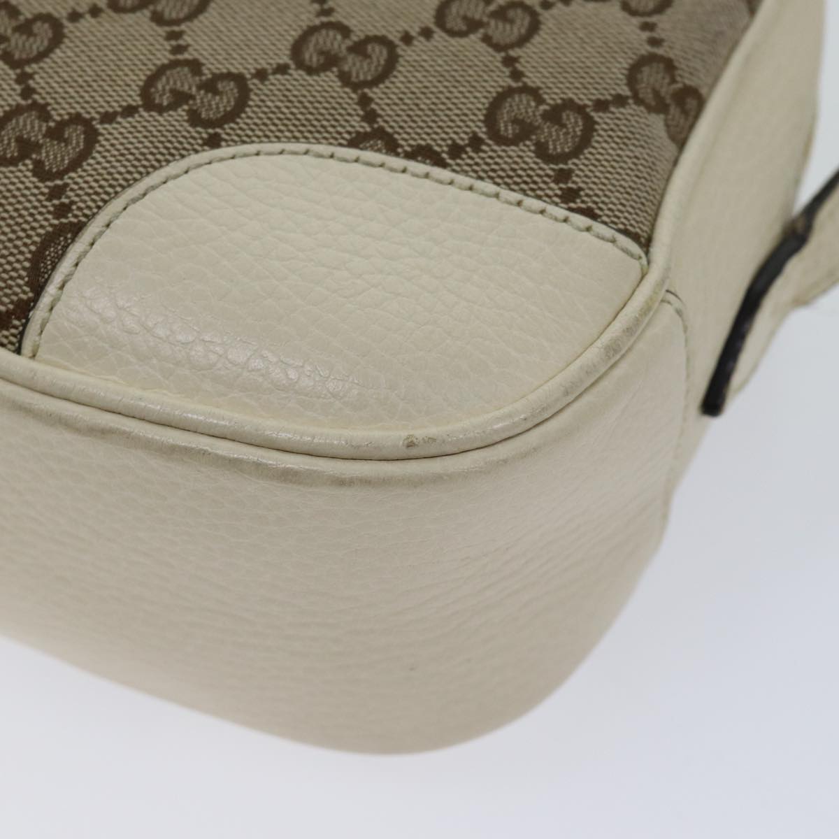 GUCCI GG Canvas Shoulder Bag Outlet Beige 449413 Auth am6051