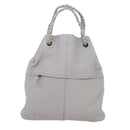 BOTTEGA VENETA INTRECCIATO Hand Bag Leather White 147716 Auth am6052-13