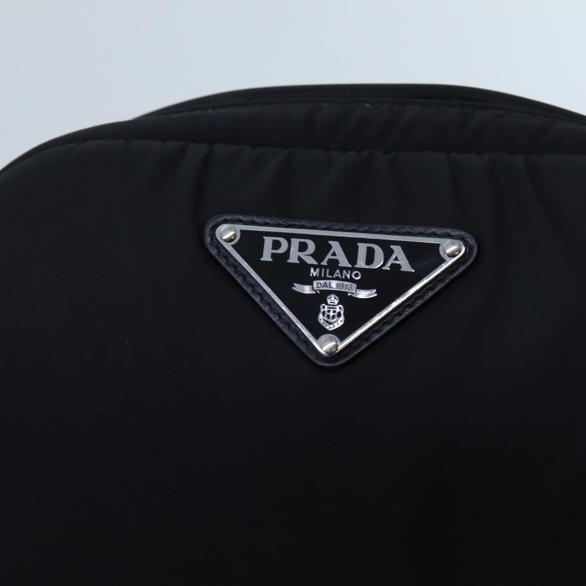 PRADA Body Bag Nylon Black 1BL025 Auth am6061