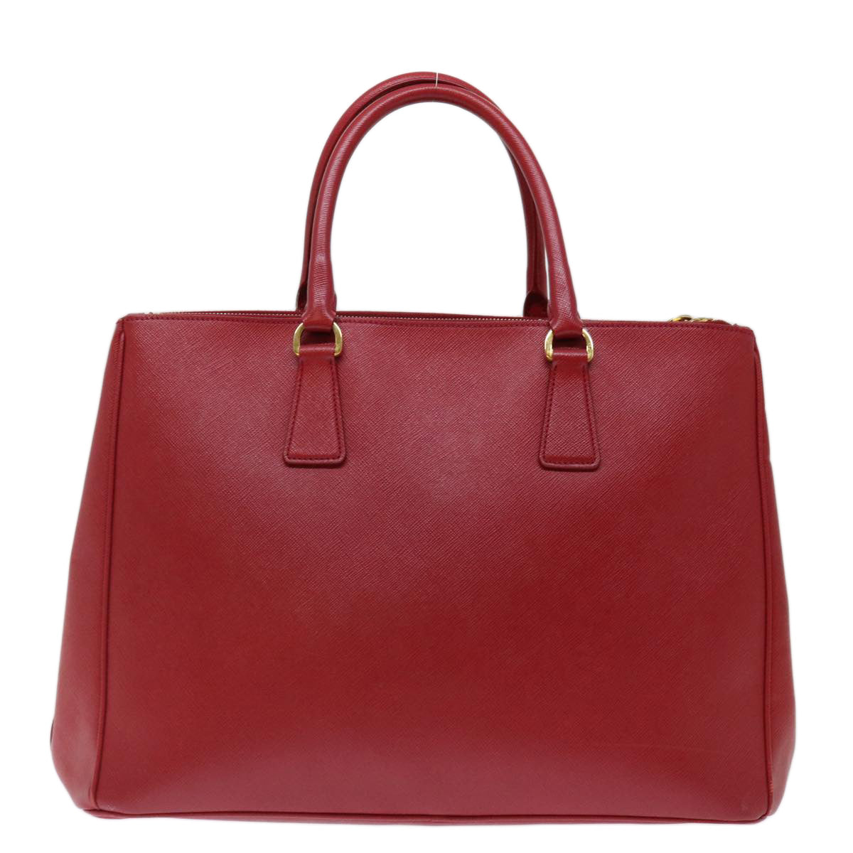 PRADA Galleria Hand Bag Safiano leather Red Auth am6067 - 0