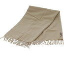 SAINT LAURENT Kneeling blanket Wool 27.6""""-55.1"""" Beige Auth am6069-3