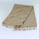 SAINT LAURENT Kneeling blanket Wool 27.6""""-55.1"""" Beige Auth am6069-4