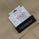 SAINT LAURENT Kneeling blanket Wool 27.6""""-55.1"""" Beige Auth am6069-5