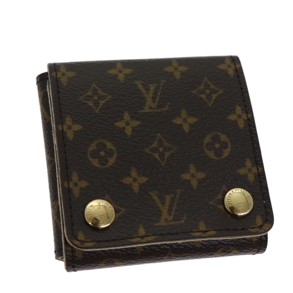 LOUIS VUITTON Monogram Jewelry Case Jewelry Box LV Auth am6070