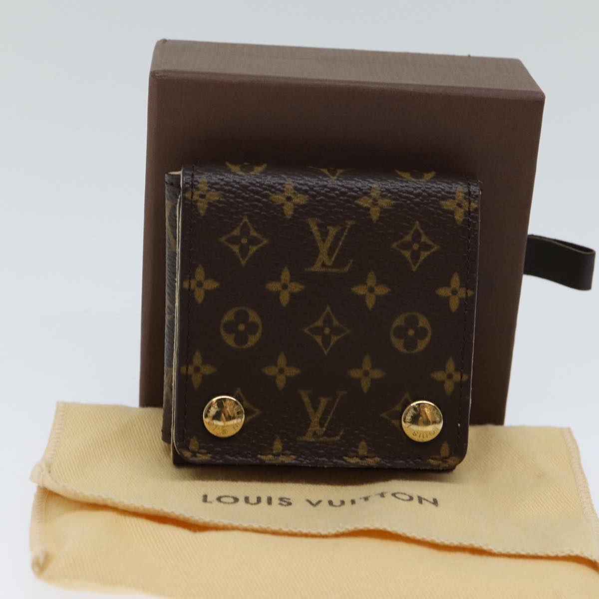 LOUIS VUITTON Monogram Jewelry Case Jewelry Box LV Auth am6070