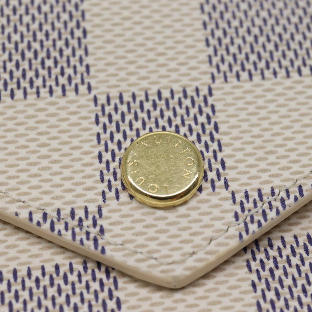 LOUIS VUITTON Damier Azur Portefeuille Victorine Wallet N64022 LV Auth am6071A