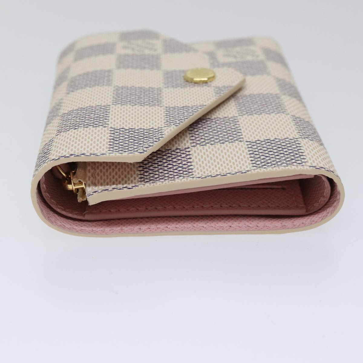 LOUIS VUITTON Damier Azur Portefeuille Victorine Wallet N64022 LV Auth am6071A