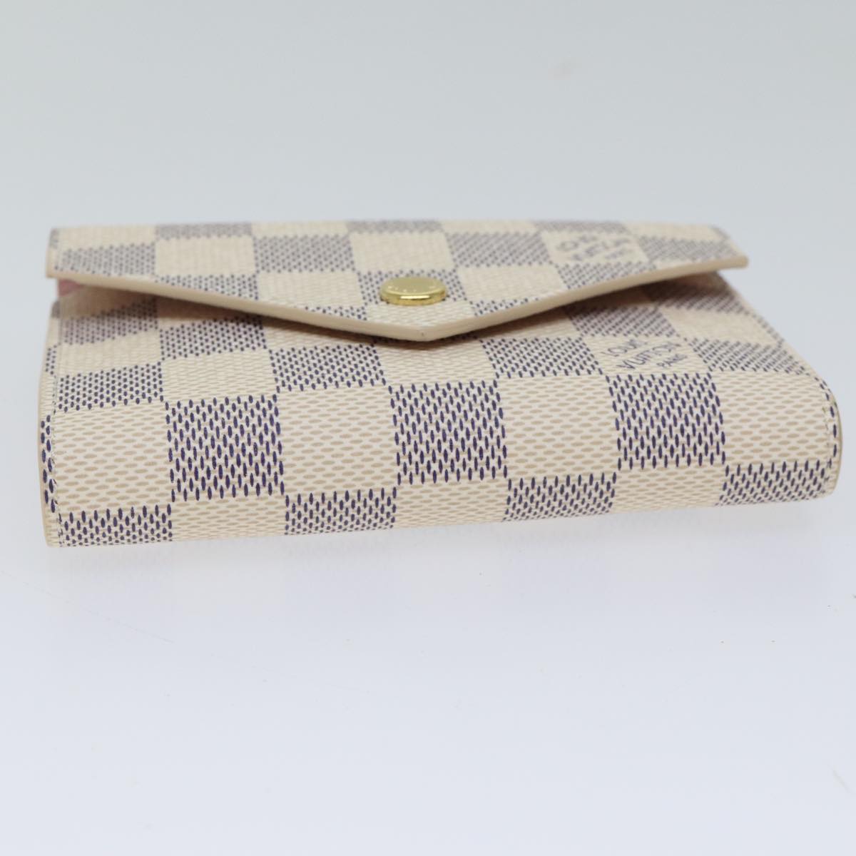 LOUIS VUITTON Damier Azur Portefeuille Victorine Wallet N64022 LV Auth am6071A