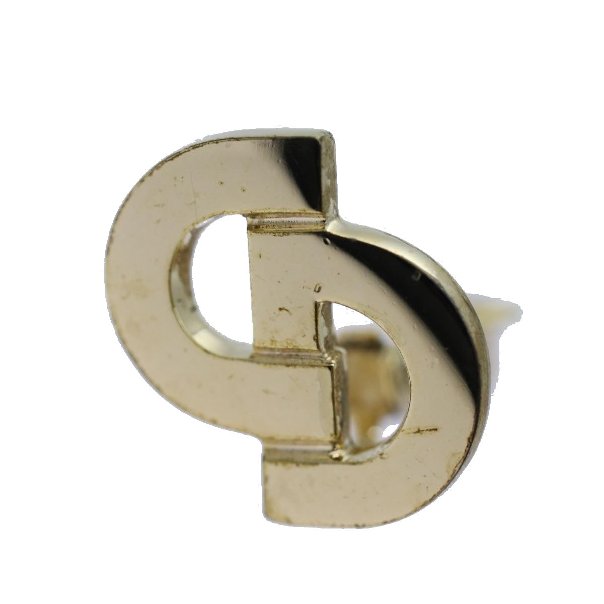 Christian Dior Earring Gold Auth am6078 - 0