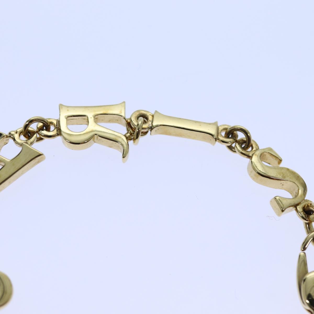 Christian Dior Bracelet Gold Auth am6082