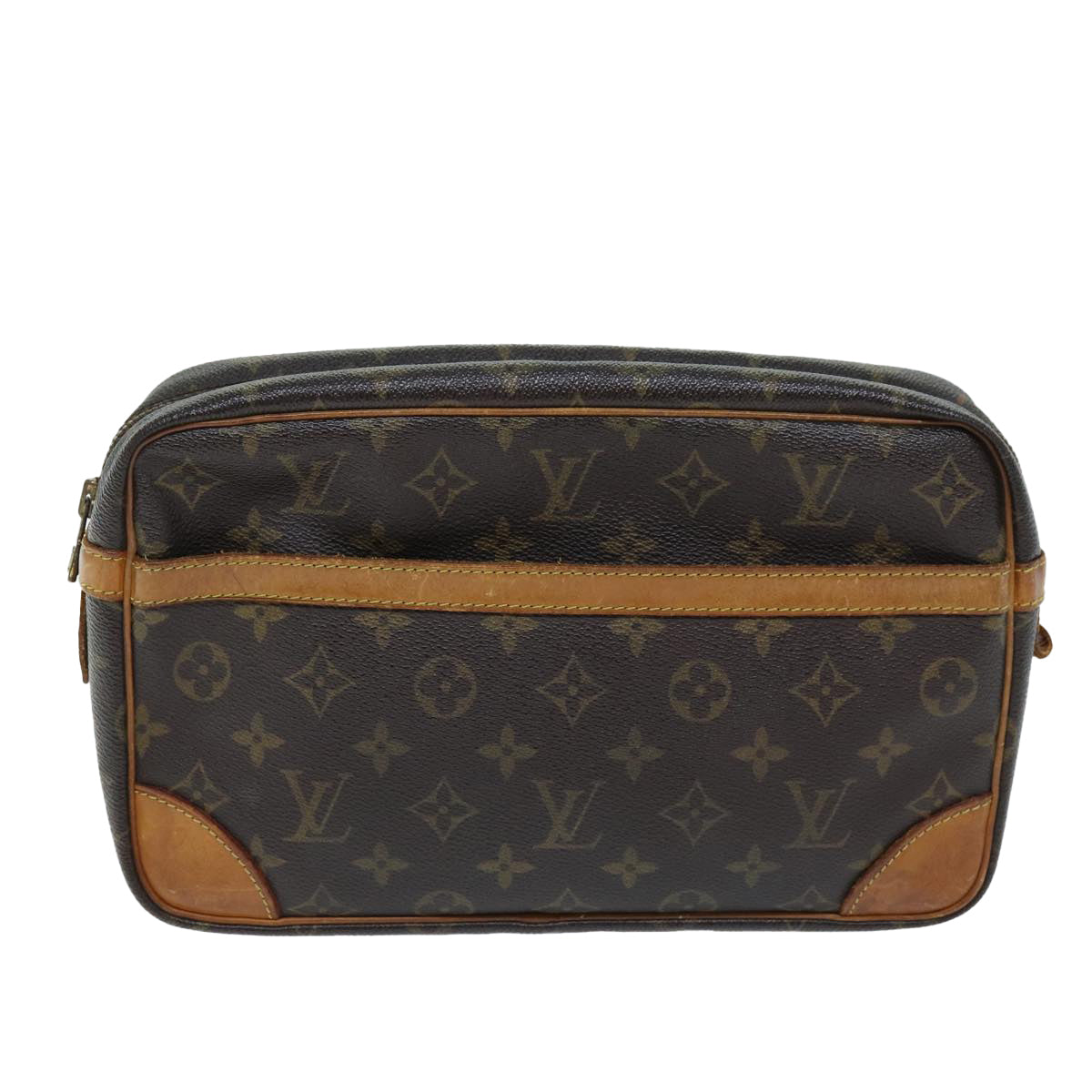 LOUIS VUITTON Monogram Compiegne 28 Clutch Bag M51845 LV Auth am6092