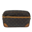 LOUIS VUITTON Monogram Compiegne 28 Clutch Bag M51845 LV Auth am6092-13