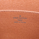 LOUIS VUITTON Epi Pochette Homme Clutch Bag Brown Zipang gold M52528 Auth am6094-17