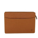 LOUIS VUITTON Epi Pochette Homme Clutch Bag Brown Zipang gold M52528 Auth am6094-13