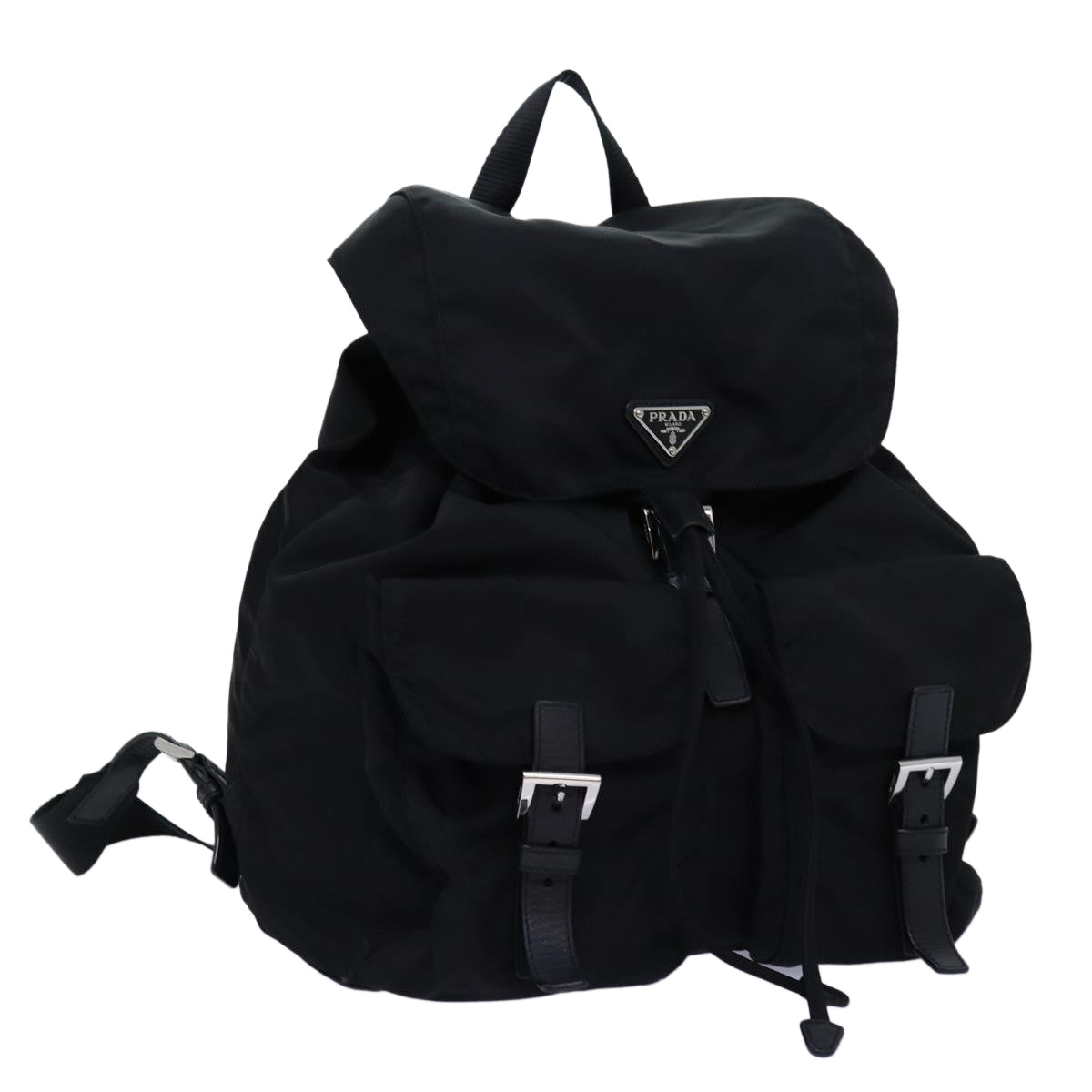 PRADA Backpack Nylon Black Auth am6095