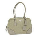 PRADA Shoulder Bag Nylon Beige Auth am6097-1