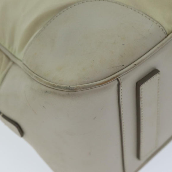 PRADA Shoulder Bag Nylon Beige Auth am6097