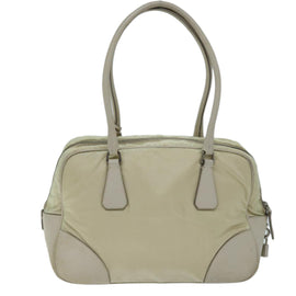PRADA Shoulder Bag Nylon Beige Auth am6097 - 0