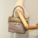 Salvatore Ferragamo Hand Bag Leather Pink Auth am6099-21