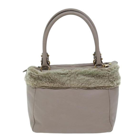 Salvatore Ferragamo Hand Bag Leather Pink Auth am6099