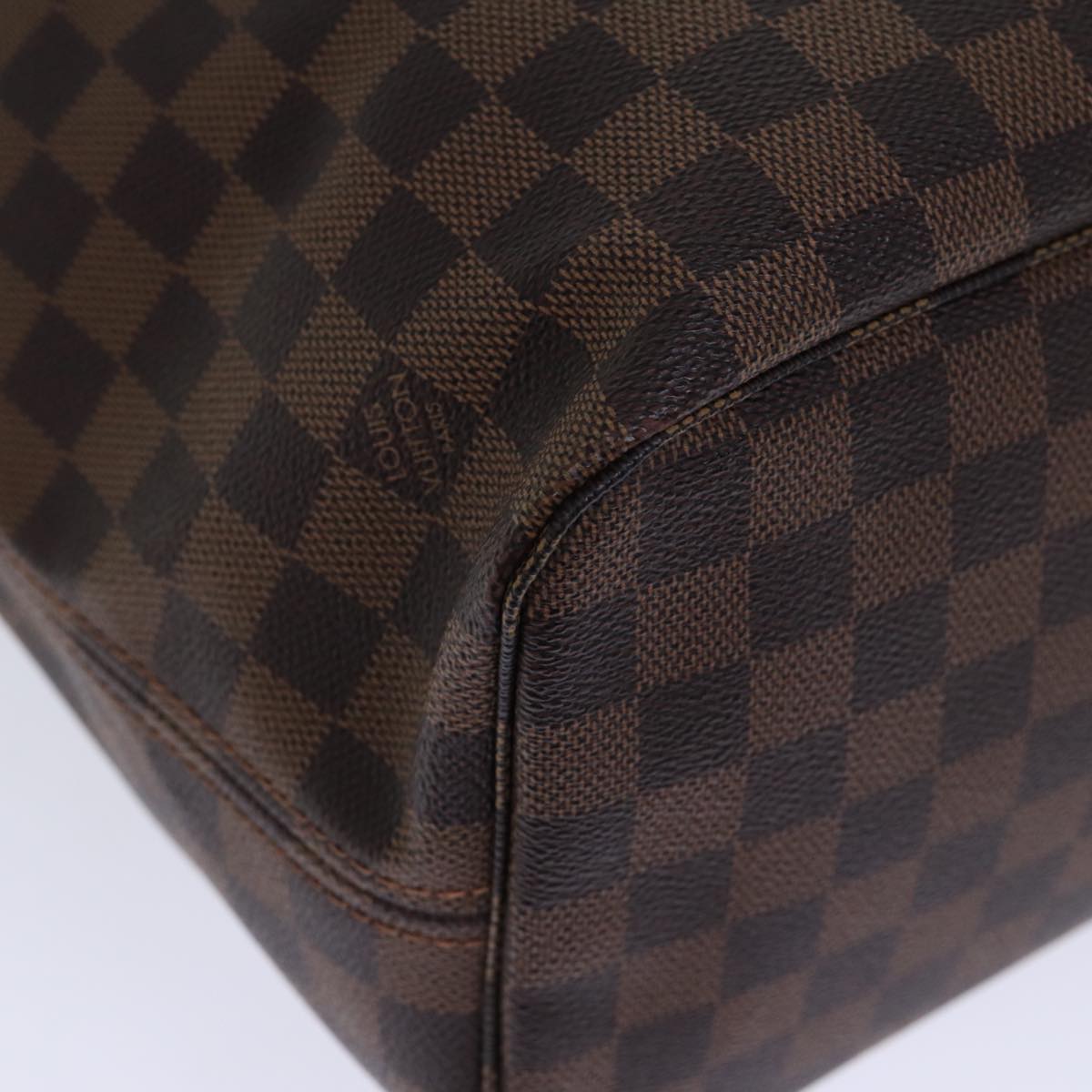 LOUIS VUITTON Damier Ebene Neverfull MM Tote Bag N51105 LV Auth am6117A