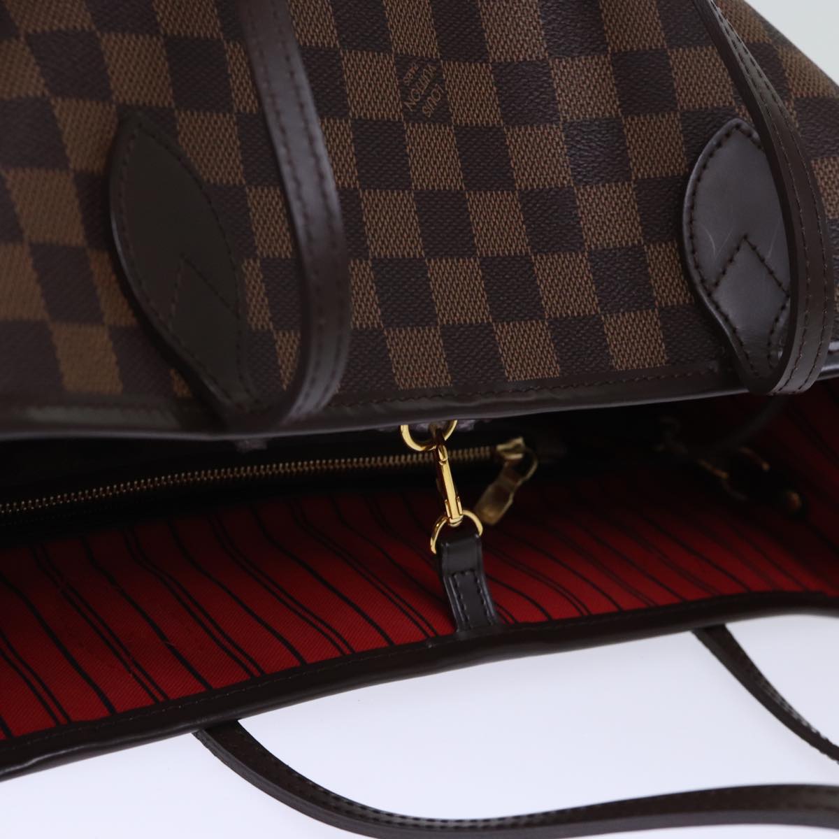 LOUIS VUITTON Damier Ebene Neverfull MM Tote Bag N51105 LV Auth am6117A