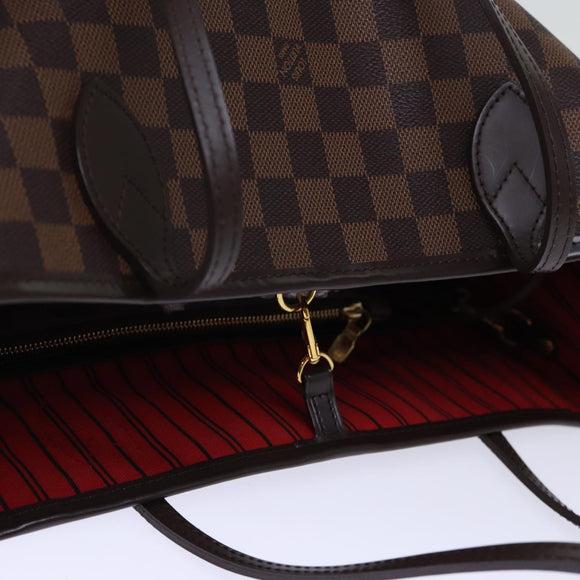 LOUIS VUITTON Damier Ebene Neverfull MM Tote Bag N51105 LV Auth am6117AV