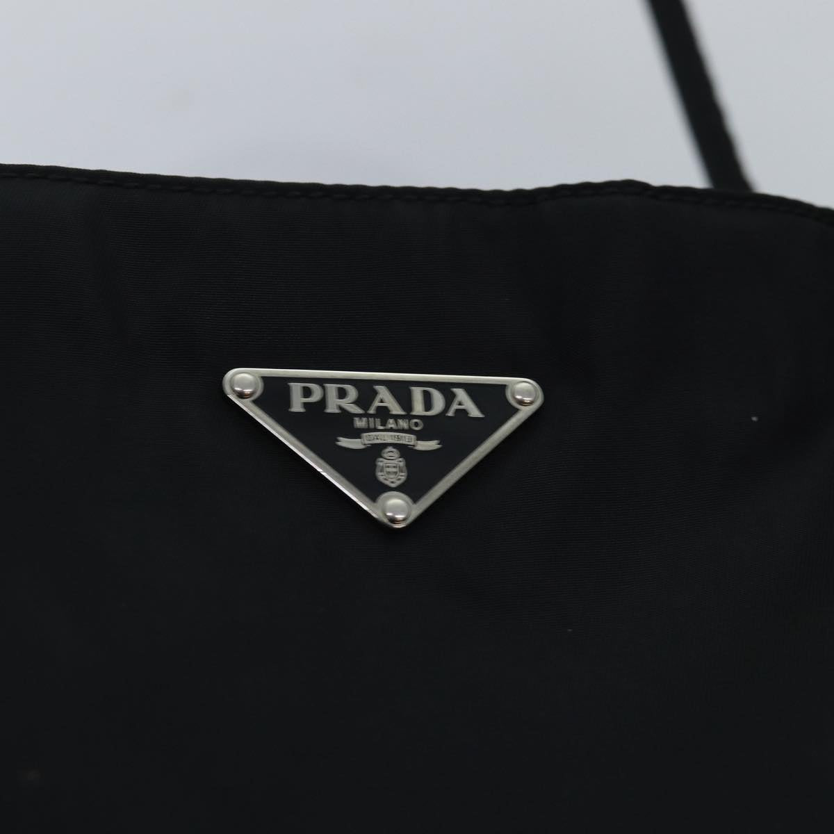 PRADA Tote Bag Nylon Black Auth am6120